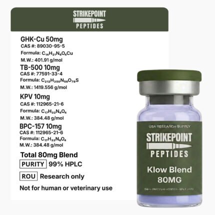 Klow Blend 80mg - GHK-Cu 50mg, TB-500 10mg, BPC-157 10mg, KPV 10mg