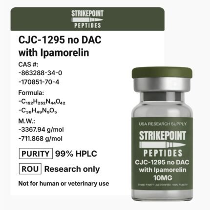 CJC-1295 No DAC + Ipamorelin – 5mg + 5mg (10mg total)