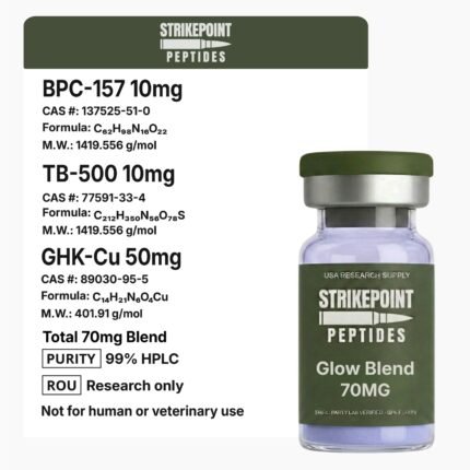 Glow Blend 70mg (GHK-Cu 50mg, BPC-157 10mg, TB-500 10mg)