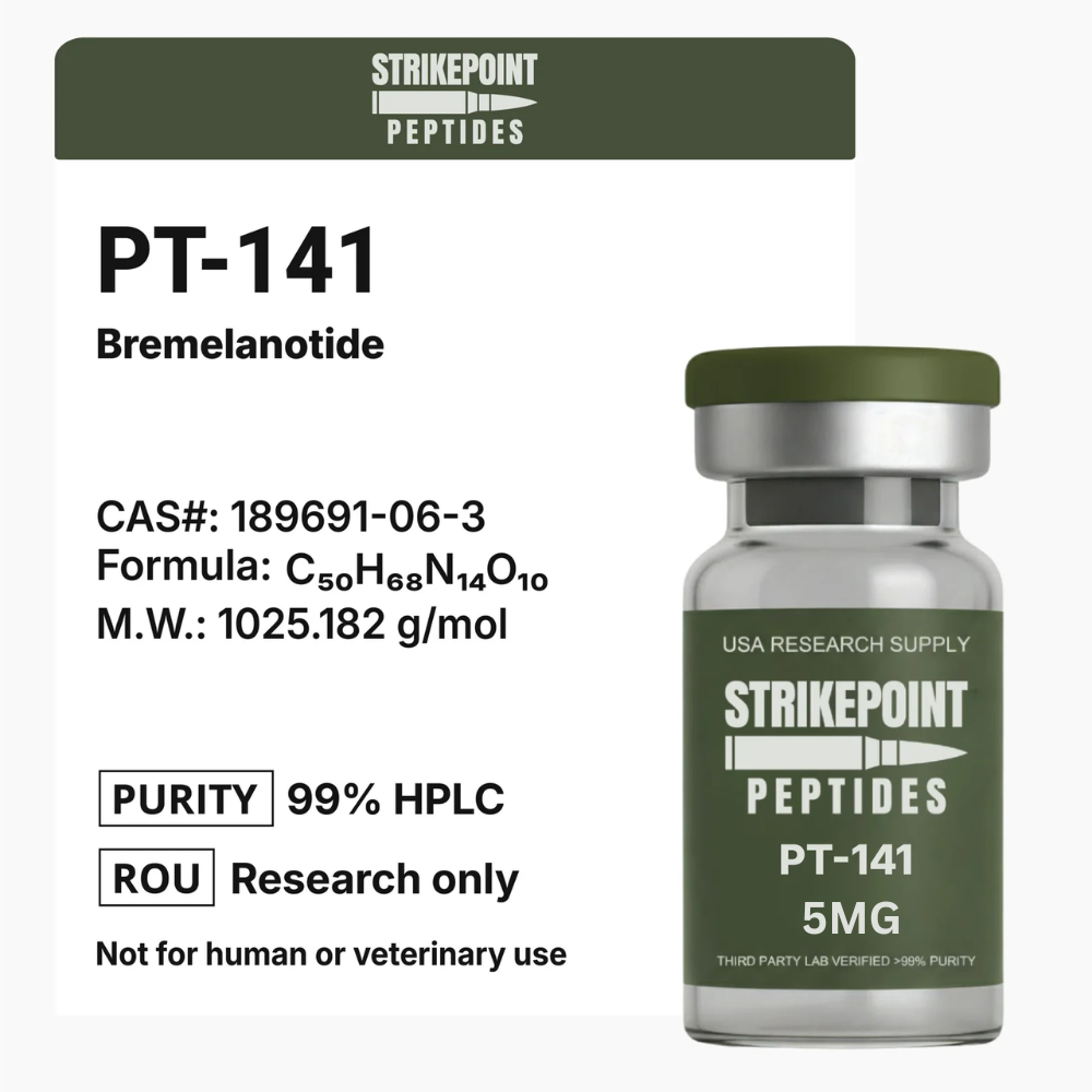 PT 141 peptide research-grade vial from USA peptide supplier