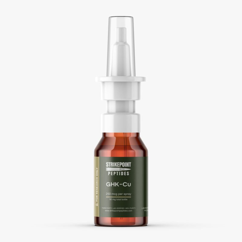 GHK-Cu Nasal Spray peptide research-grade vial for USA peptide store
