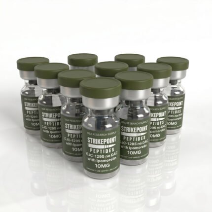 CJC-1295 No DAC + Ipamorelin – 5mg + 5mg (10mg total)10 vial kit