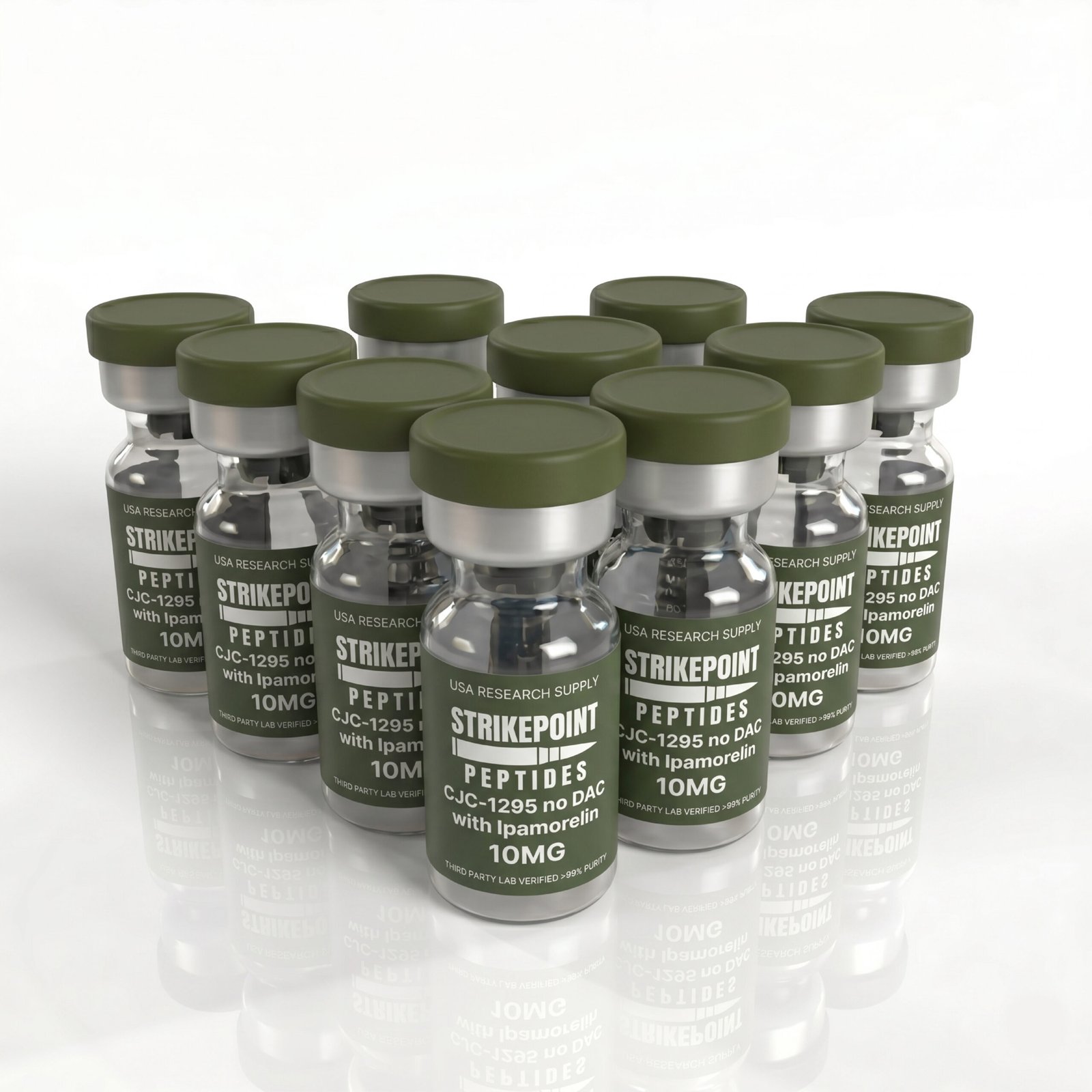 CJC-1295 No DAC + Ipamorelin – 5mg + 5mg (10mg total)10 vial kit CJC-1295 No DAC + Ipamorelin – 5mg + 5mg (10mg total)10 vial kit