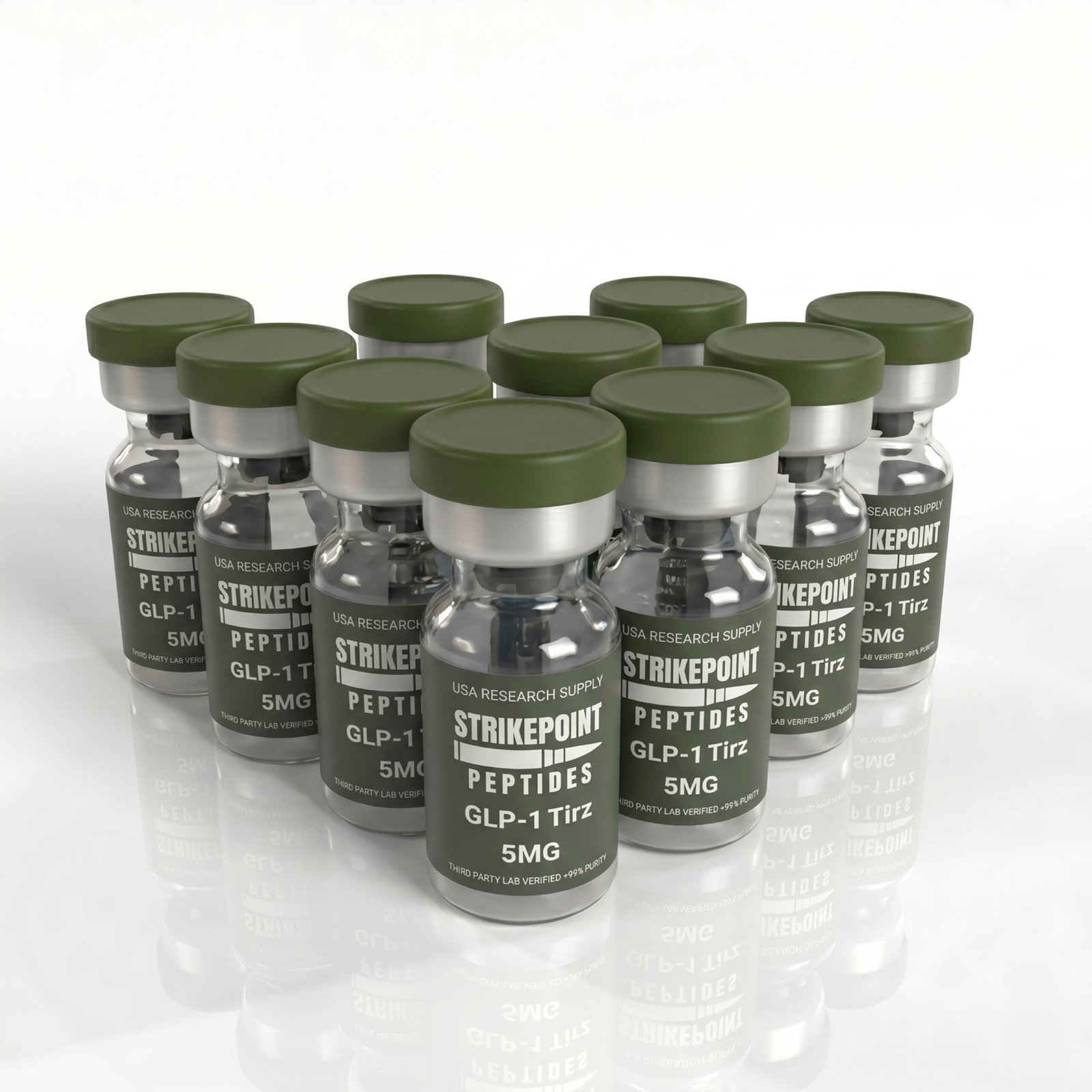 GLP-1 Tirz 10 vial kit GLP-1 Tirz 10 vial kit