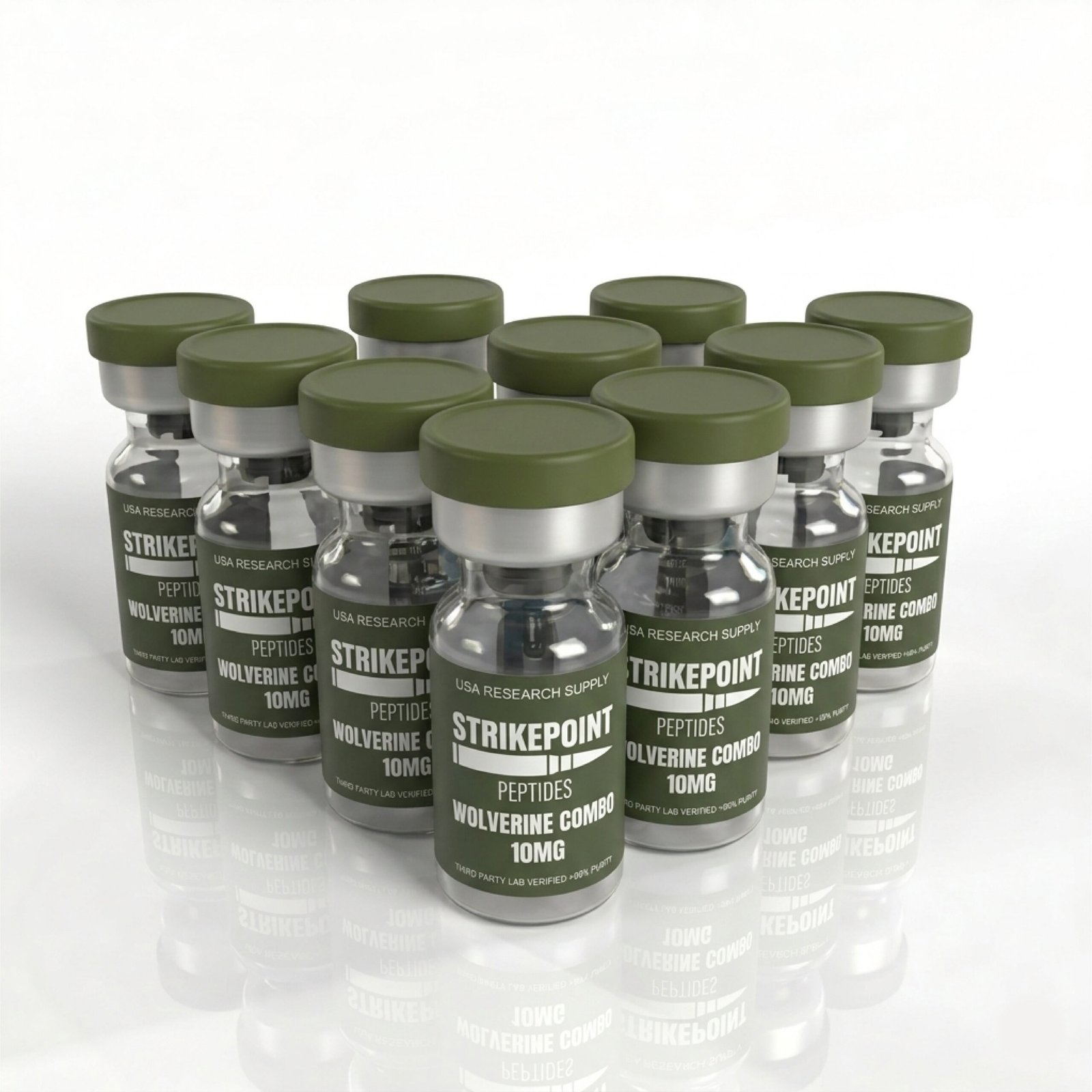 BPC-157 + TB-500 Wolverine Blend 10 vial kit BPC-157 + TB-500 Wolverine Blend 10 vial kit